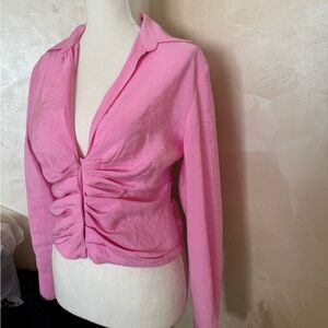 Zara pink corset top